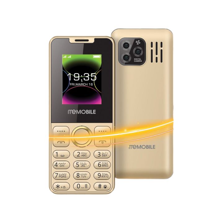 Memobile Magic Pro - 1.8 Inch Display - 1200mAH Battery - Dual sim - PTA Approved - Auto call recording - Wireless FM Radio - Torch Light - Audio & Video player - 15 Months Brand Warranty