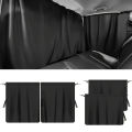 4pcs Car Privacy Curtain Set Window Shade Privacy Travel Nap Night Car Camping Detachable Simple Curtain. 