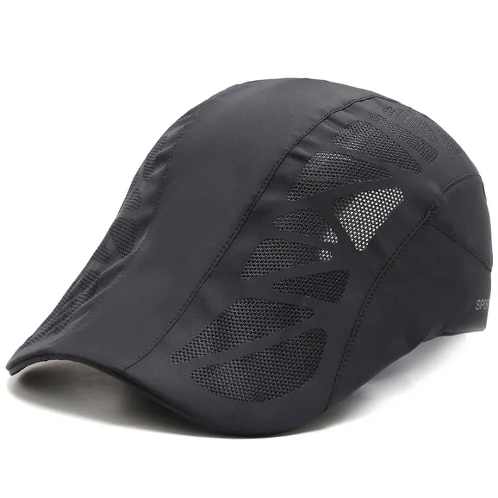 Summer%20Mens%20Sports%20Sun%20Hats%20Breathable%20Mesh%20Quick-drying%20Visor%20Caps%20Outdoor%20Gorro%20Hombre%20Boina%20Golf%20Hat%20Fashion%20Solid%20Flat%20Cap%20-%20Image%207