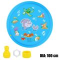 Water Splash Pools Kids Outdoor Funny Toys Children Inflatable Round Sprinkler Mat Yard Water Spray Pad.
