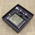 8oz Luxury Stainless Steel Alcohol Hip Flasks Vodka Whiskey Wine Bottle Cups Bottle Set CCCP Engraving Alcohol Container Flask. 