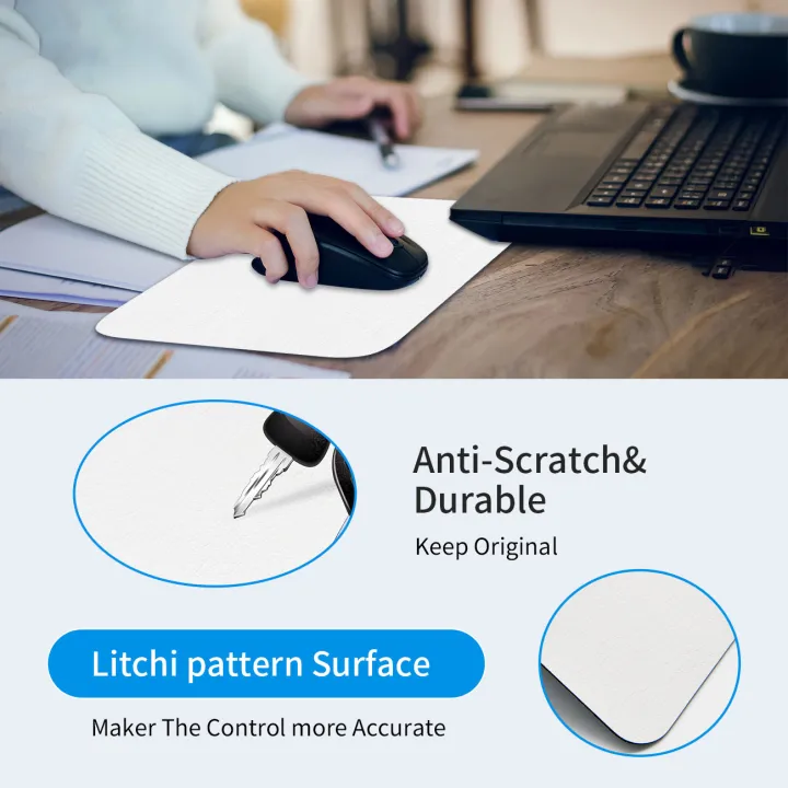 White%20Leather%20Mouse%20Pad,%20Soft%20Leather%20Mouse%20Mat%20with%20Lychee%20pattern%20and%20Rubber%20Non-Slip%20Base%20for%20Office%20Game%20-%20Image%207