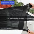 2pcs Car Rear Side Window Sunshade UV Protect Shield Mesh Prevent Mosquito Sunshine Privacy Protection Foldable Curtain. 