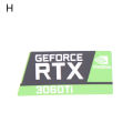 RTX 3090TI 3080TI 3070 3060 desktop sticker laptop graphics card label. 