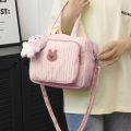 1pc Solid Color Baby Diaper Bags Organizer Maternity Bag Animal Cartoon Portable Nylon Mom Travel Tote Bag with Pendant. 