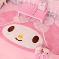 60x90cm Saniro My Melody Cartoon Carpet Kawaii Home Soft Fur Rugs Children Girls Bedroom Living Room Floor Mat Doormat Decor Toy. 