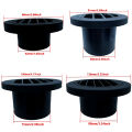 Rotatable Diesel Heater Duct Connector Black Flat round Air Vent Outlet for Car Truck Van Camper - Sizes 42mm 60mm 75mm 90mm. 