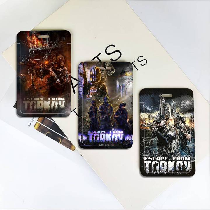 Escape From Tarkov Game Credential Badge Holder Card Holders Student Campus Lanyard Cards Holder Neck Straps For Gift