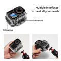 Waterproof Case for DJI Osmo Action 5 Pro/4/3 Protective Shell Camera Magnetic Adapter Underwater Dive Housing Accessories. 