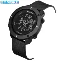SYNOKE Men Outdoor Sports Multifunctional Waterproof Shock Resistant Large Screen Display Luminous LED Digital For Men Fashion. 