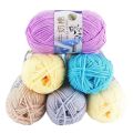 Ready to ship (milk)5/ply crochet knitting yarn cotton wool soft milk fiber 5 pies/50 colors. 