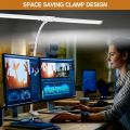 LED Desk Lamp Double/Single Head Architect Desk Lamps Office Eye-Caring Desk Light Stepless Dimmable Adjustable Gooseneck Lamp. 