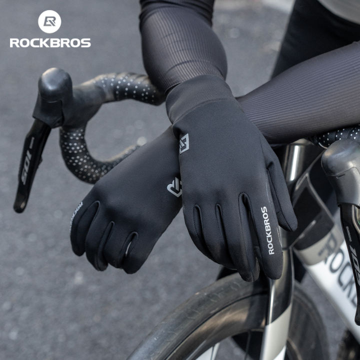 ROCKBROS%20Cycling%20Gloves%20Spring%20Autumn%20Bike%20Gloves%20Non-slip%20Long%20Finger%20Gloves%20Fleece%20Lining%20Warmer%20Gloves%20Windproof%20Riding%20Glove%20-%20Image%203