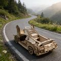 Sports Car 3D Wooden Puzzle Model Kit DIY Creative  Home Decor Household Goods Unique . 