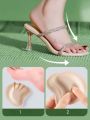 2 Pairs of Sponge Sweat-Absorbing Forefoot Pads, Special Cushioning for Women's Sandals Anti-Slip.