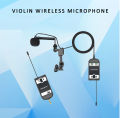Wireless Violin Microphone UHF Wireless Musical Instrument Microphone System for Violin Audio Transmission Music Record. 