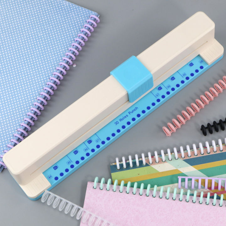Punching Machine 30 Hole Document Collar Punching Machine Manual DIY A4 Punching Machine Letong Office Supplies