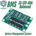 BMS 3S 40A 12.6V Balanced 18650 Li-ion Lithium Battery Charging BMS Board Balanced Charging Module. 