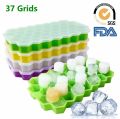 37 Cavity Creative Honeycomb Ice Cube Tray Reusable Silicone Ice Mold Ice cube Maker BPA Free Ice Mould with Removable Lids. 