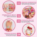 Girls DIY Bead Set Jewelry Making Kit for Kids Girl Pearl Beads for Bracelets Rings Necklaces Creativity Kits Art Craft. 