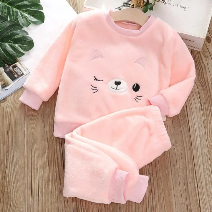 Boys%20Coral%20Fleece%20Pajama%20Sets%20Plus%20Velvet%20Thick%20Flannel%20Homewear%20Children%20Winter%20Warm%20Sleepwear%20Suit%202Pcs%20Girls%20Pantsuit%20-%20Image%207