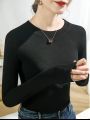Women'S Viscose Blend Long Sleeve T-Shirt. 