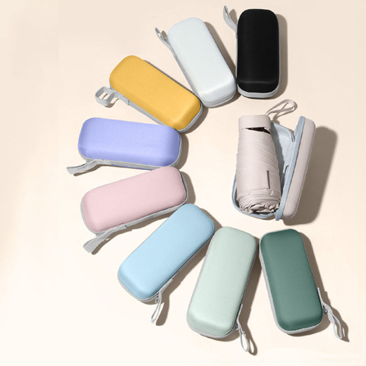 Mini Compact Pocket Umbrella for Women Light 5 Folding Sun Protection Sun and Rain Small Card Bag Umbrellas Paraguas