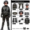 Tactical  Uniform for Children's Day Camouflag Disguise Adult Halloween Costume for Kid Girl Scout Boy Soldier  Suit. 