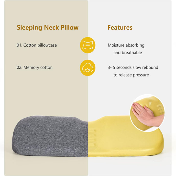 Cervical%20Pillow,%20Memory%20Foam%20Contour%20Pillow,%20Bed%20Pillows%20for%20Side%20Sleeper%20Ergonomic%20Orthopedic%20Sleeping%20Pillow,%20Neck%20Pillow%20-%20Image%205