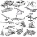 3D Metal Puzzle model kits DIY Laser Cut Puzzles Jigsaw Toy For Children. 