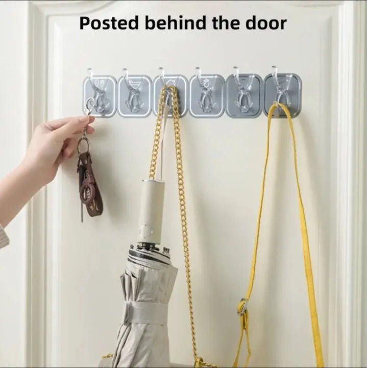 6pcs%20Cuttable%20Hook%20Set%20-%20Self-Adhesive%20Key,%20Necklace,%20Towel,%20and%20Bath%20Ball%20Hanger,%20Waterproof%20&%20Space-Saving%20Storage%20Rack%20-%20Image%207