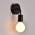 Nordic Black Wall Holder E27 For indoor Lighting, Bulb Not Included. 