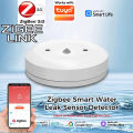 Zigbee 3.0 Water Leak Sensor Smart Home Flood Detector APP Notifications Alarm Records Works with Tuya Alexa  Home 2MQTT. 