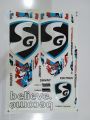 New 3D 2024 SG RED & Blue Legend Latest Edition Cricket Bat Sticker For Professional Players. 