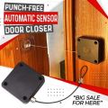 Auto Door Closer – Punch-Free Automatic Door Closer, 500g Pull.