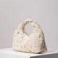 Pattern Hollow Woven Handbag,Bohemia Beach Bags for Women,Crochet Set,Beach Accessories Women,Travel Must Haves(Random Pattern).