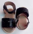 Black strap  baby girls sandal. 