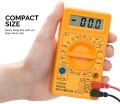 Digital Multimeter LCD AC DC Measuring Voltage Current for Home use.Campus Component Voltage Ampere Ohm Tester,Electronic Tester Yellow. 