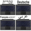 Backlit Keypad for Microsoft Surface Pro 3 4 5 6 7 8 9 X Go 1 2 3 Trackpad Wireless Magnetic Keyboard Arabic Ñ Korean AZERTY. 