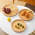 12 inch Large Size   Round Deep Wooden tray  Plates Dishes Dinnerware Set hotel restaurant office hone ( without color ). 