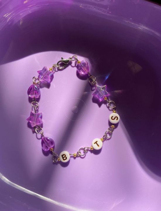 Korean POP Inspired BTS Purple Bracelet