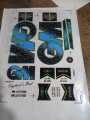 New Bat Sticker GM BLACK AND CYAN Bat Stickers Latest 3D Edition  Professional  Players 2024. 