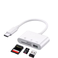 6 in 1 USB C Card Reader OTG Adapter - for SD TF Card, USB Flash Drive, Compatible with Android Phone, Windows PC, MacBook, iPad. 