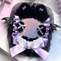 1Pc Lace Bat Wings Photo Card Holder, Anime Character Merchandise, Guka Display Card, Celebrity Fan Club Otaku B8 Small Card, Otaku Ita Bag Decoration Card Holder. 