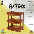 Fancy Plate Rack - 3 in 1 Large Durable Plastic Kitchen Sink Dish Rack - Pure Material - Premium. 