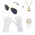Festival Party Cosplay Navy Captain Dress Up Costume Accessories Sailor Role Playing Hat Set.