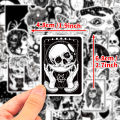 Gothic Stickers, 50 Pcs skull Vinyl Sticker Pack, Waterproof Skeleton Stickers for Laptops, Water Bottles, Phone Case. 