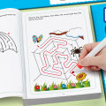 A 32-Page Maze Game Book Designed for Children Aged 3 and Above, Ideal for Preschool Learning. It Helps Improve Concentration and Fine Motor Skills, Making It an Excellent Birthday ..