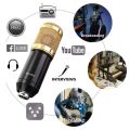V8 Bm-800 Podcast Mic Set With Live Sound Card,condenser Microphone With Rechargeable 12 Kinds Of Auxiliary Background For Karaoke Singing, Youtube Recording Mic. 