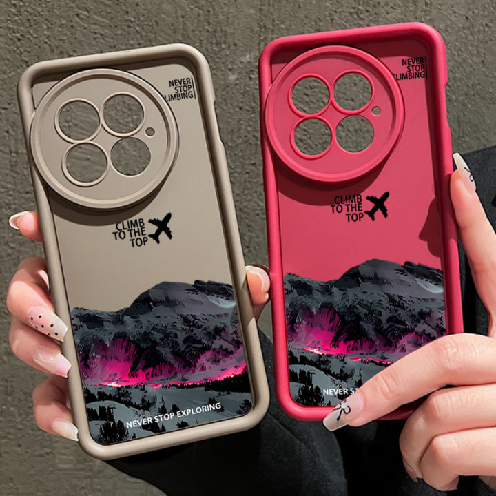 Airplane Snow Mountain Soft Phone Case For OnePlus 13T 13R 12R 11R 13 12 5G Shockproof TPU Silicone Cover For OnePlus Ace 5 3 2